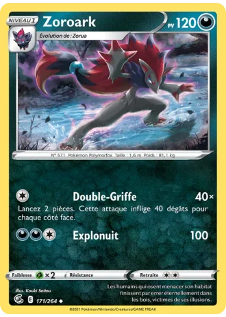 Zoroark #171 — Poing de Fusion