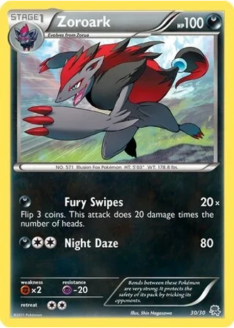 Zoroark #30 — BW trainer Kit (Zoroark)