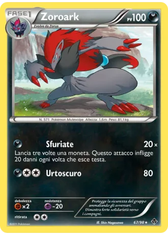 Zoroark #67/98 — Nuove Forze
