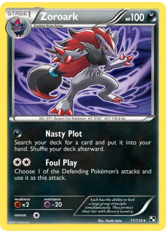 Zoroark #71 — Black & White