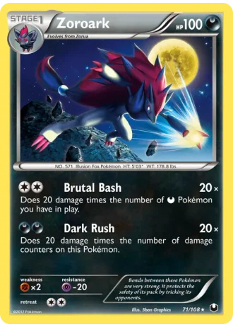 Zoroark #71/108 — Dark Explorers