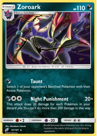 Zoroark #91 — Team Up