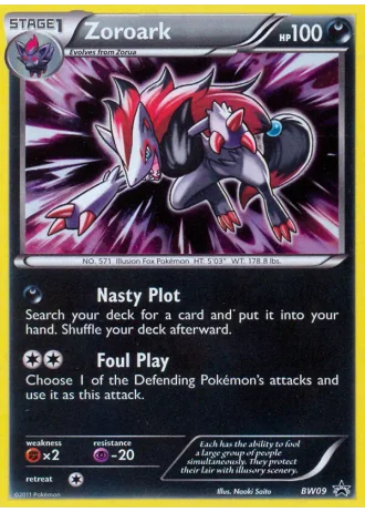 Zoroark BW09 — Black & White Promos