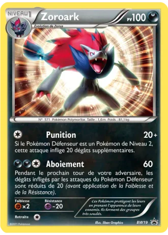 Zoroark BW19 — Noir & Blanc Promos