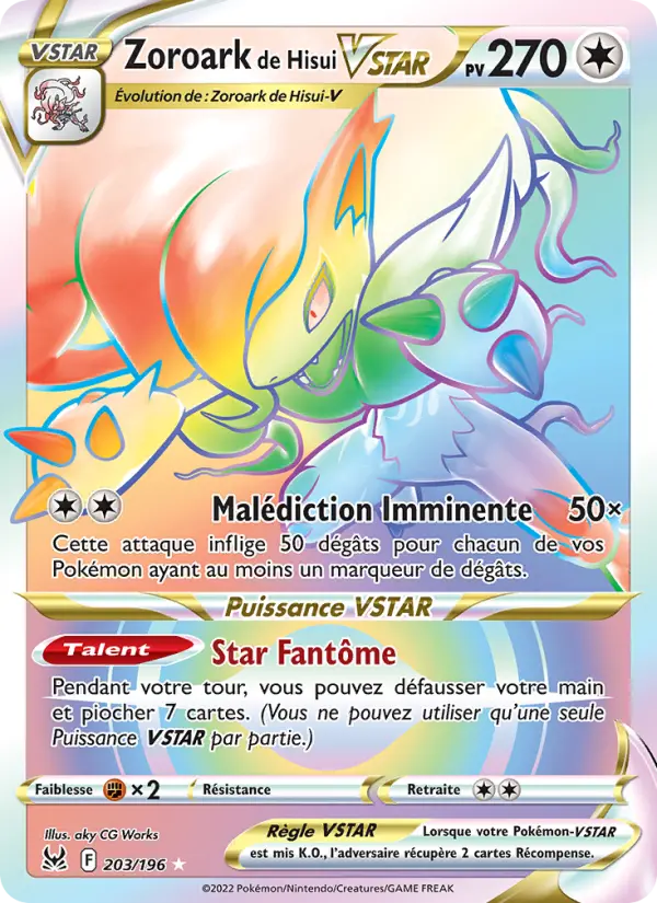 Zoroark de Hisui VSTAR #203 — Origine Perdue
