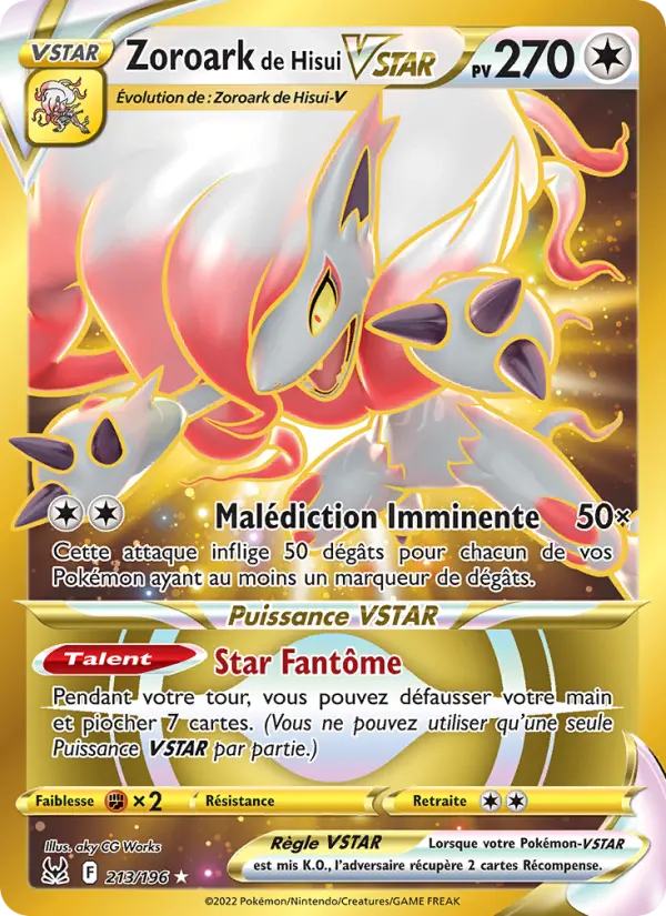 Zoroark de Hisui VSTAR #213 — Origine Perdue
