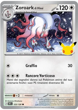 Zoroark di Hisui #123/128 — 30° Anniversario