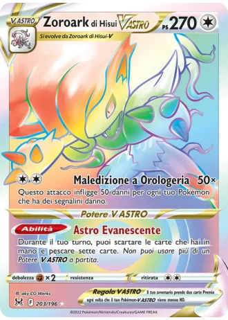 Zoroark di Hisui V ASTRO #203 — Origine Perduta