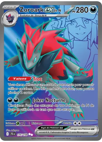 Zoroark-ex de N #175/159 — Aventures Ensemble