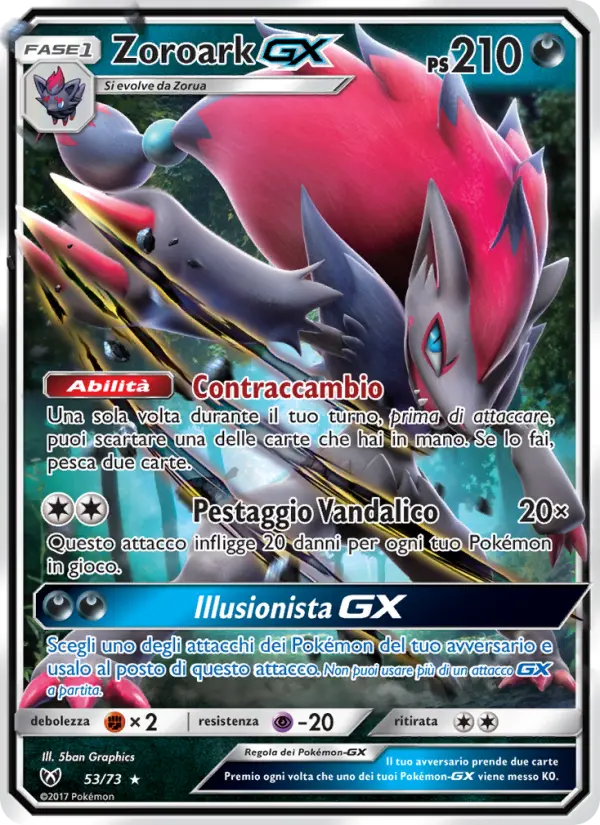 Zoroark GX #53 — Leggende Iridescenti