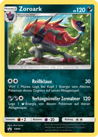 Zoroark SM89 — Sonne & Mond Promos