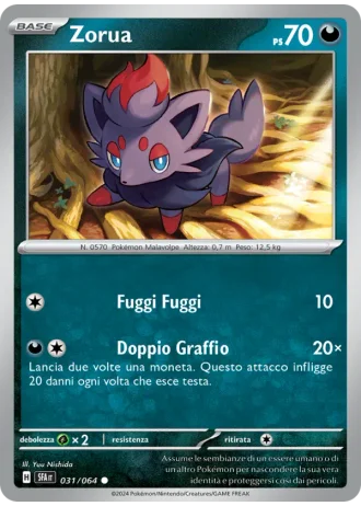 Zorua #031/64 — Segreto Fiabesco