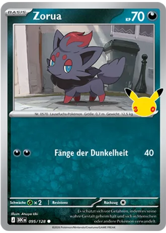 Zorua #095/128 — 30 Jahre
