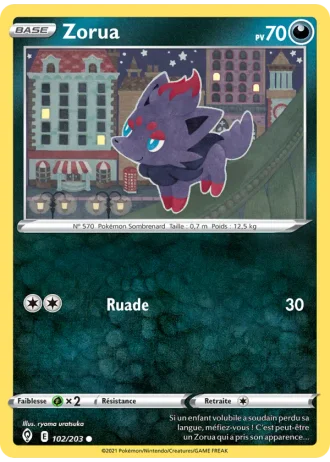 Zorua #102/203 — Évolution Céleste