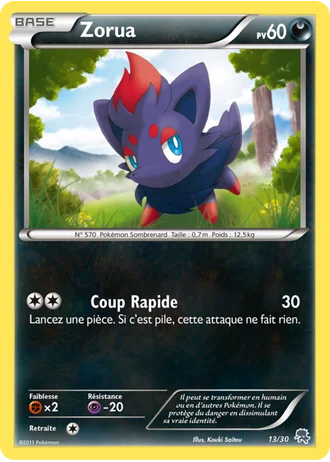 Zorua #13 — BW Kit du dresseur (Zoroark)