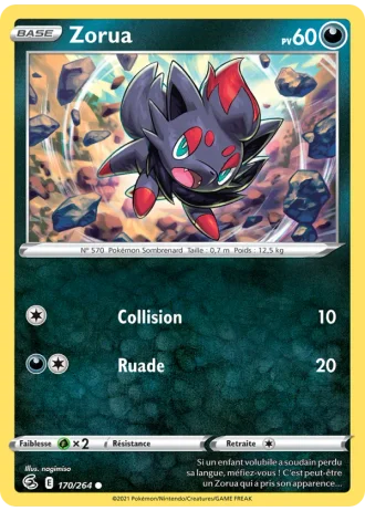 Zorua #170/264 — Poing de Fusion