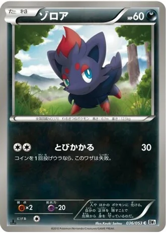 Zorua (1st Edition) #36 — White Collection (1st Edition)