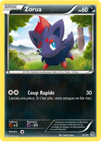 Zorua #23 — BW Kit du dresseur (Zoroark)