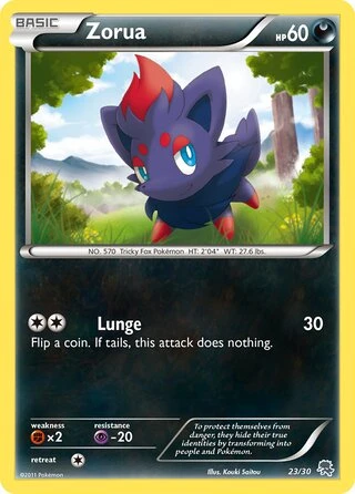 Zorua #23 — BW trainer Kit (Zoroark)