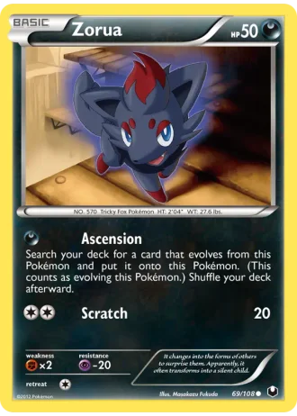 Zorua #69/108 — Dark Explorers