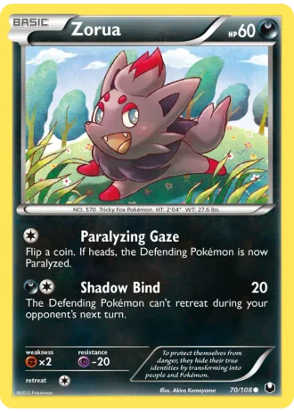 Zorua #70/108 — Dark Explorers