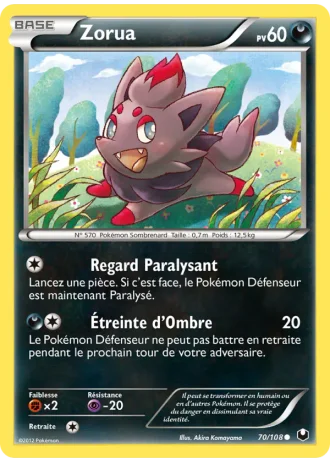 Zorua #70/108 — Explorateurs Obscurs