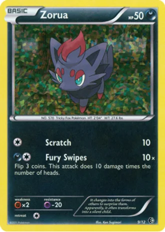 Zorua #9 — McDonald's Collection 2011