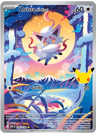 Zorua de Hisui #145/128 — 30e Anniversaire