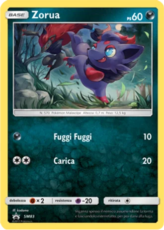 Zorua SM83 — Sole e Luna Promos