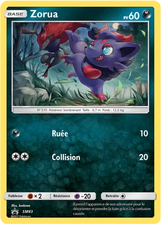 Zorua SM83 — Soleil & Lune Promos