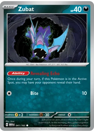 Zubat #041/165 — 151