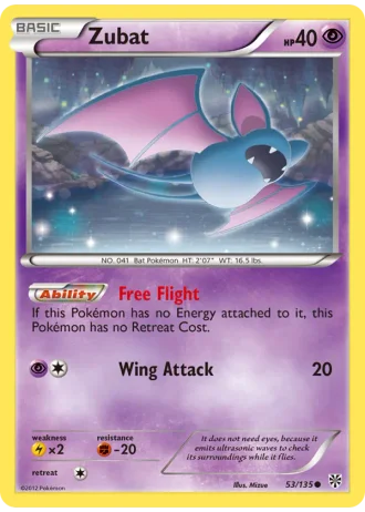 Zubat #53/135 — Plasma Storm