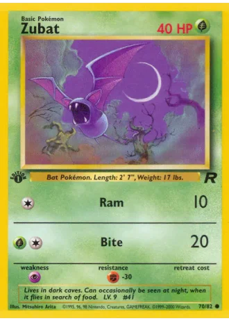 Zubat #70/82 — Team Rocket