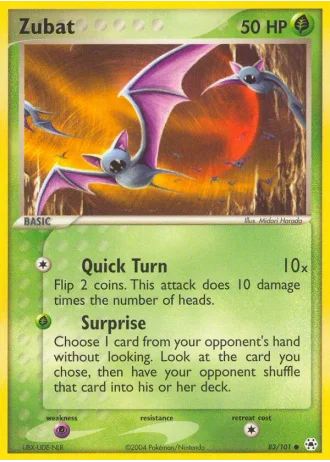 Zubat #83/101 — EX Leggende Nascoste