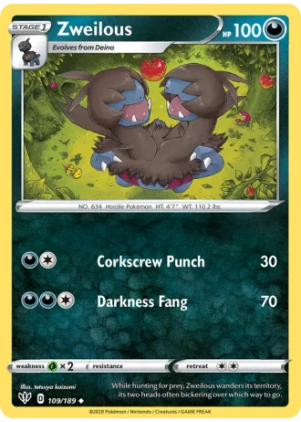 Zweilous #109/189 — Darkness Ablaze
