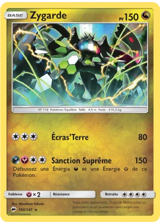 Zygarde #100/147 — Ombres Ardentes