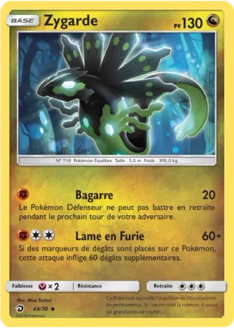 Zygarde #49/70 — Majesté Des Dragons