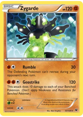 Zygarde #53/124 — Fates Collide