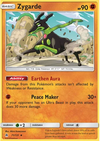 Zygarde #71/131 — Forbidden Light