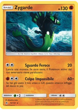 Zygarde #72/131 — Apocalisse Di Luce