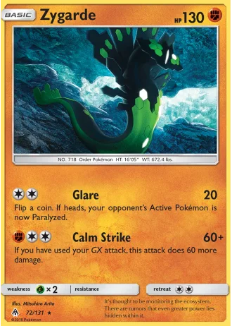 Zygarde #72/131 — Forbidden Light