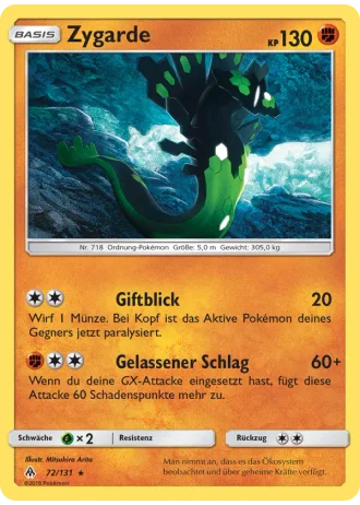 Zygarde #72/131 — Grauen Der Lichtfinsternis
