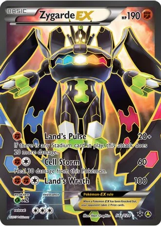 Zygarde EX #54a — Yellow A Alternate