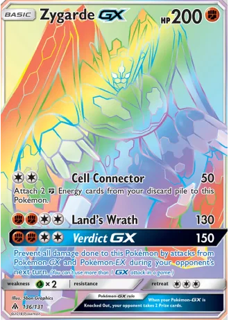 Zygarde GX #136 — Forbidden Light