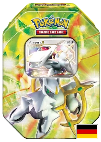 Arceus Collector's Tins: Arceus LV.X Tin-Box (Grün)
