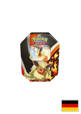 Eevee Evolution Tins: Flamara V Tin-Box