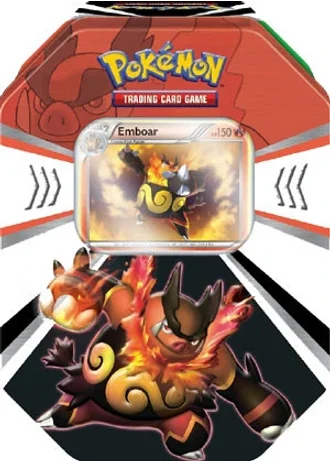 Evolved Battle Action - Emboar Tin
