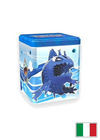 Stacking Tin Tipo Acqua (Wishiwashi, Chewtle, Lapras, e Marill)