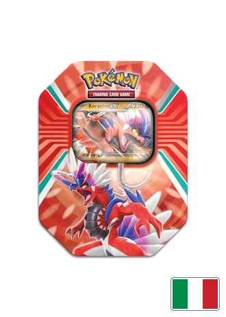 Tin da Collezione Leggende Sovrane: Koraidon-ex